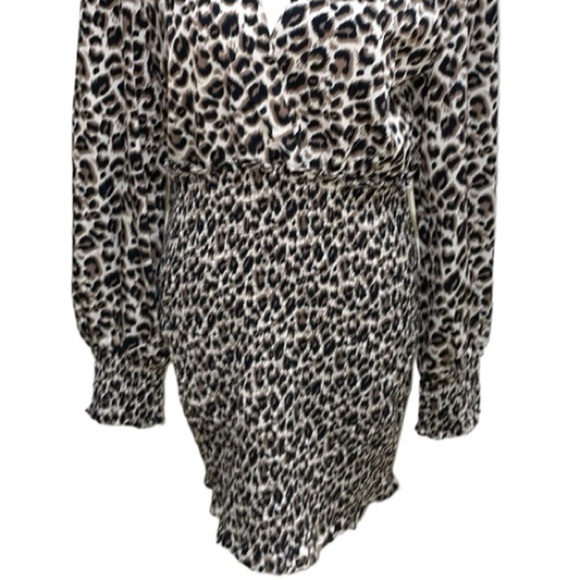 She + Sky Animal Print Smocked Skirt Dress Size Medium - Picture 10 of 11